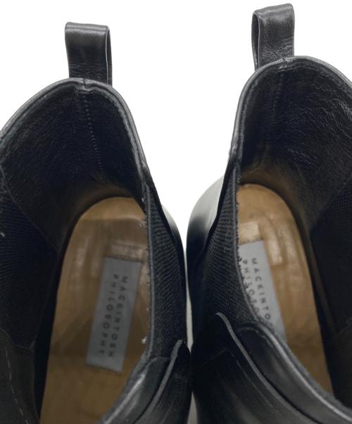 MACKINTOSH PHILOSOPHY（マッキントッシュ フィロソフィー）MACKINTOSH PHILOSOPHY (マッキントッシュ フィロソフィー) サイドゴアショートブーツ ブラック サイズ:24の古着・服飾アイテム