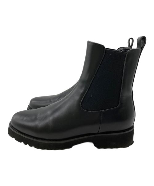 BEAUTY&YOUTH（ビューティーアンドユース）BEAUTY&YOUTH (ビューティーアンドユース) レザー サイドゴアブーツ ブラック サイズ:37の古着・服飾アイテム