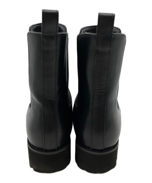 BEAUTY&YOUTH（ビューティーアンドユース）BEAUTY&YOUTH (ビューティーアンドユース) レザー サイドゴアブーツ ブラック サイズ:37の古着・服飾アイテム