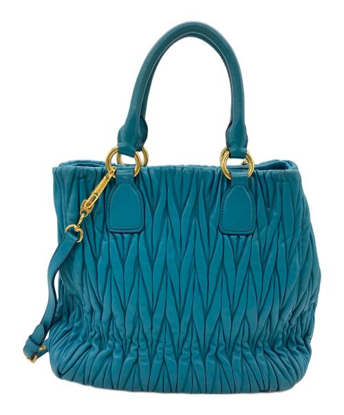 MIU MIU（ミュウミュウ）MIU MIU (ミュウミュウ) 2wayハンドバッグ/マテラッセ TURCHESEの古着・服飾アイテム