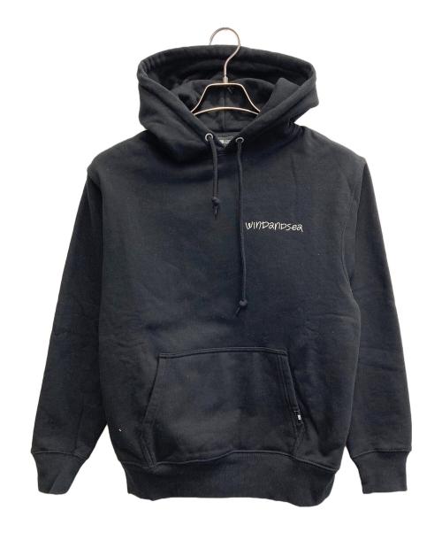 WIND AND SEA（ウィンダンシー）WIND AND SEA (ウィンダンシー) プルオーバーパーカー ブラック サイズ:Sの古着・服飾アイテム