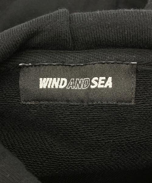 WIND AND SEA（ウィンダンシー）WIND AND SEA (ウィンダンシー) プルオーバーパーカー ブラック サイズ:Sの古着・服飾アイテム