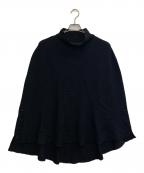 BEAUTY&YOUTHビューティーアンドユース）の古着「BY タートルネック ニットマント ベスト -2WAY-」｜ブラック