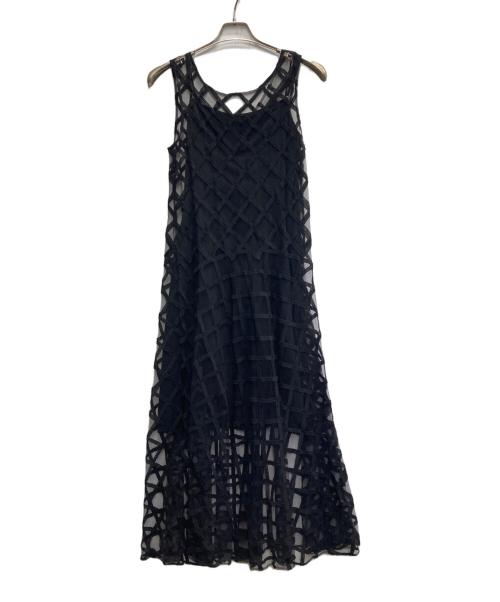 GRACE CLASS（グレースクラス）GRACE CLASS (グレースクラス) チュールメッシュマキシワンピース ブラック サイズ:36の古着・服飾アイテム