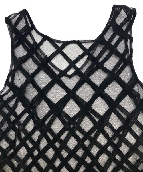 GRACE CLASS（グレースクラス）GRACE CLASS (グレースクラス) チュールメッシュマキシワンピース ブラック サイズ:36の古着・服飾アイテム