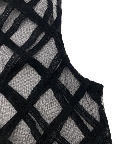 GRACE CLASS（グレースクラス）GRACE CLASS (グレースクラス) チュールメッシュマキシワンピース ブラック サイズ:36の古着・服飾アイテム