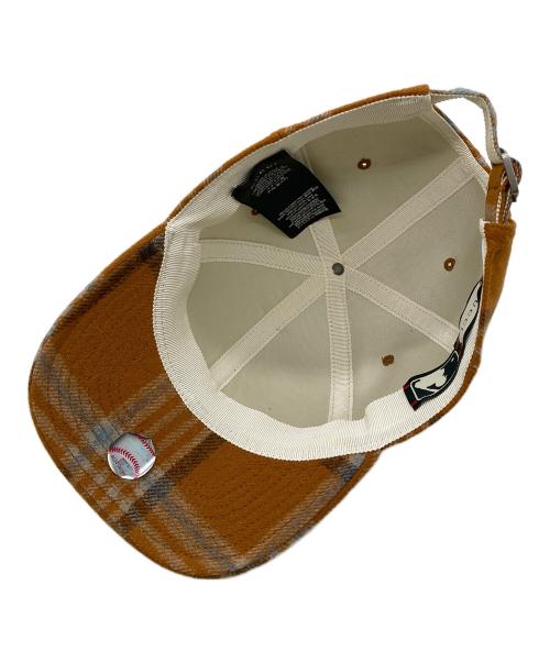 GUCCI（グッチ）GUCCI (グッチ) New Era (ニューエラ) ベースボールキャップ ブラウン サイズ:57-61cmの古着・服飾アイテム