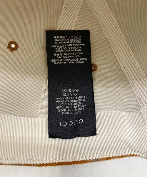 GUCCI（グッチ）GUCCI (グッチ) New Era (ニューエラ) ベースボールキャップ ブラウン サイズ:57-61cmの古着・服飾アイテム