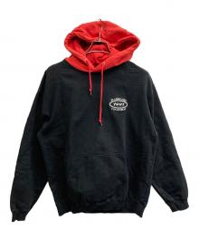 X-LARGE（エクストララージ）の古着「2TONE フーデッド パーカー」｜ブラック×レッド