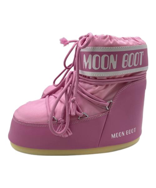 MOON BOOT（ムーンブーツ）MOON BOOT (ムーンブーツ) アイコンローナイロンブーツ ピンク サイズ:US7/8.5の古着・服飾アイテム