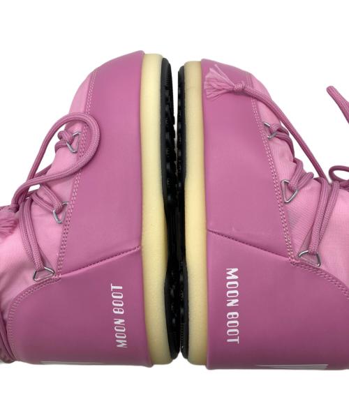 MOON BOOT（ムーンブーツ）MOON BOOT (ムーンブーツ) アイコンローナイロンブーツ ピンク サイズ:US7/8.5の古着・服飾アイテム