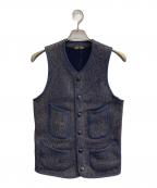 BROWN'S BEACH JACKETブラウンズビーチジャケット）の古着「LOW NECK VEST」｜ネイビー