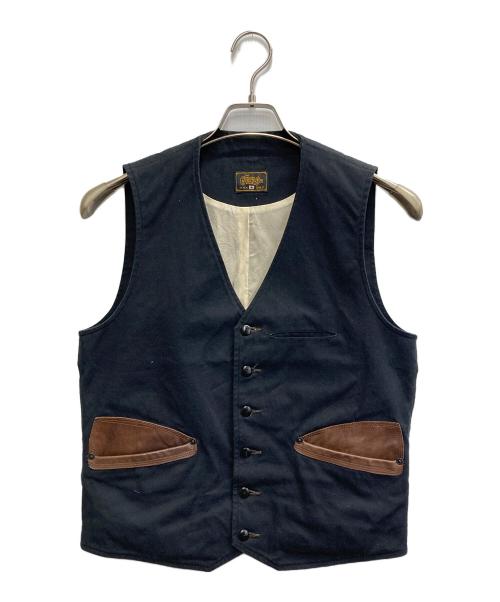 Geruga（ゲルガ）GERUGA (ゲルガ) ダックワークベスト ネイビー サイズ:2の古着・服飾アイテム