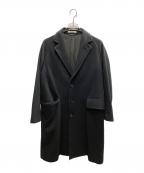AURALEEオーラリー）の古着「CASHMERE WOOL MOSSER CHESTERFIELD COAT」｜ブラック
