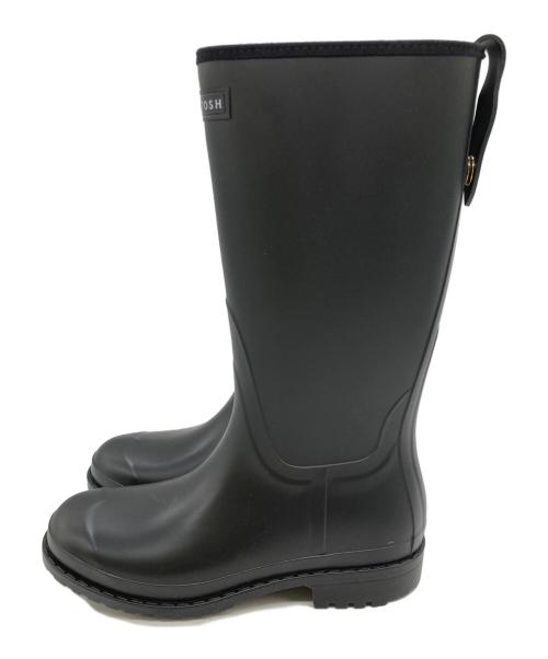 MACKINTOSH（マッキントッシュ）MACKINTOSH (マッキントッシュ) WINSTON ロング レインブーツ ブラック サイズ:39の古着・服飾アイテム