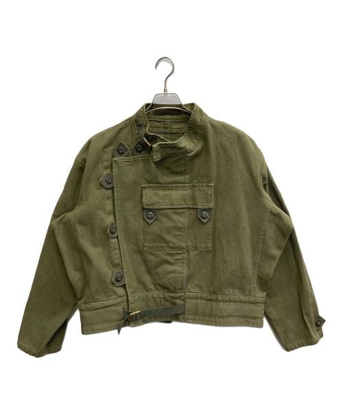 CRAFTSMANSHIP（クラフトマンシップ）CRAFTSMANSHIP (クラフトマンシップ) モーターサイクル ジャケット カーキ サイズ:Lの古着・服飾アイテム