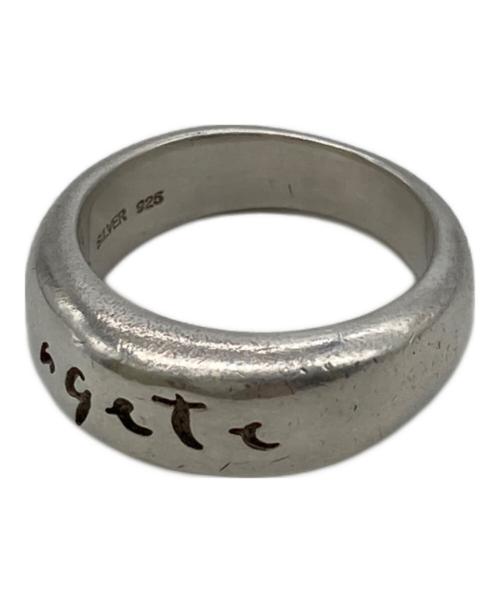 agete（アガット）agete (アガット) ロゴシルバーリング サイズ:9.5号の古着・服飾アイテム