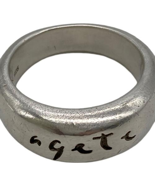 agete（アガット）agete (アガット) ロゴシルバーリング サイズ:9.5号の古着・服飾アイテム