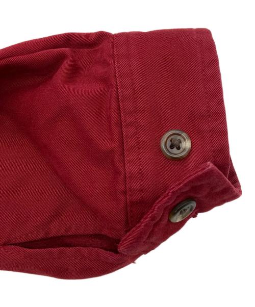 POLO RALPH LAUREN（ポロ・ラルフローレン）POLO RALPH LAUREN (ポロ・ラルフローレン) 襟コーデュロイスイングトップ レッド サイズ:Mの古着・服飾アイテム