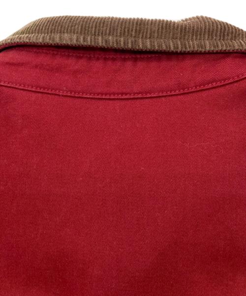 POLO RALPH LAUREN（ポロ・ラルフローレン）POLO RALPH LAUREN (ポロ・ラルフローレン) 襟コーデュロイスイングトップ レッド サイズ:Mの古着・服飾アイテム