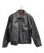 Oakwoodオークウッド）の古着「レザージャケット」｜ブラック