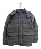 Eddie Bauerエディーバウアー）の古着「ヘリンボーンストームダウンジャケット」｜グレー