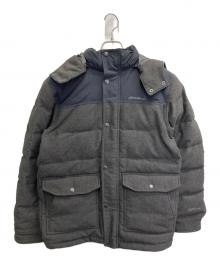 Eddie Bauer（エディーバウアー）の古着「ヘリンボーンストームダウンジャケット」｜グレー