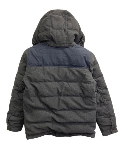 Eddie Bauer（エディーバウアー）Eddie Bauer (エディーバウアー) ヘリンボーンストームダウンジャケット グレー サイズ:Sの古着・服飾アイテム