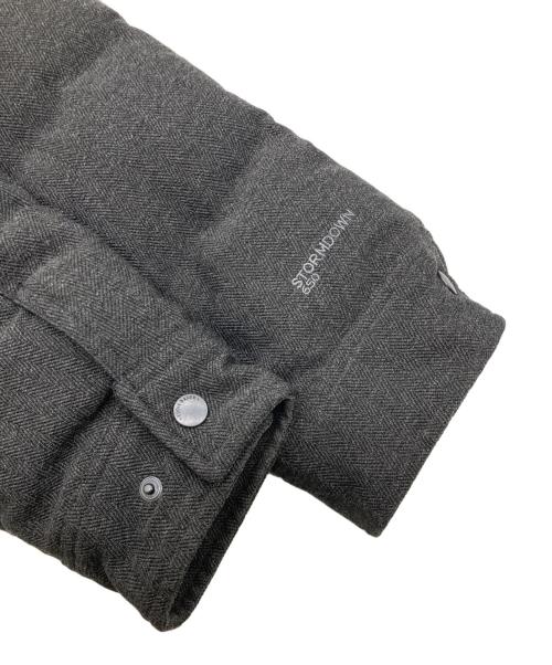 Eddie Bauer（エディーバウアー）Eddie Bauer (エディーバウアー) ヘリンボーンストームダウンジャケット グレー サイズ:Sの古着・服飾アイテム