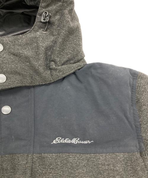 Eddie Bauer（エディーバウアー）Eddie Bauer (エディーバウアー) ヘリンボーンストームダウンジャケット グレー サイズ:Sの古着・服飾アイテム