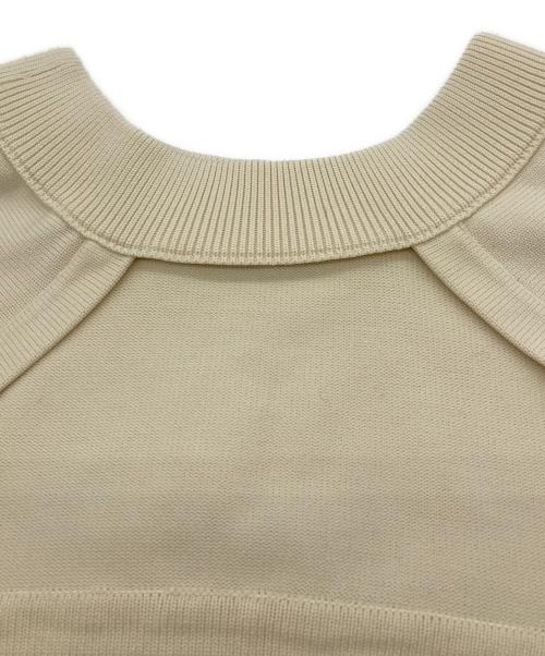 MAISON SPECIAL（メゾンスペシャル）MAISON SPECIAL (メゾンスペシャル) 2WAYコクーンスリーブショートニット ベージュ サイズ:Mの古着・服飾アイテム