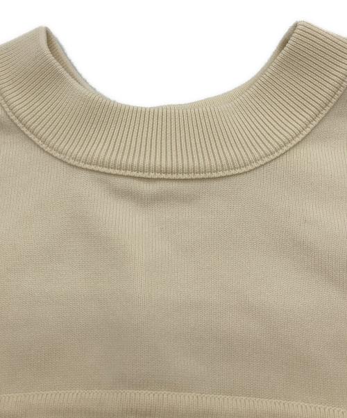 MAISON SPECIAL（メゾンスペシャル）MAISON SPECIAL (メゾンスペシャル) 2WAYコクーンスリーブショートニット ベージュ サイズ:Mの古着・服飾アイテム