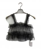 VERMEIL par ienaヴェルメイユ パー イエナ）の古着「チュールビスチェ」｜ブラック