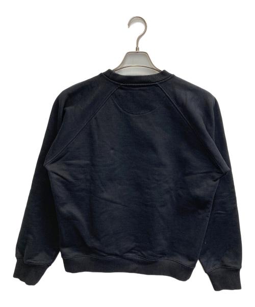 PRADA（プラダ）PRADA (プラダ) プリンテッドコットンフリースクルーネックスウェットシャツ ブラック サイズ:Sの古着・服飾アイテム