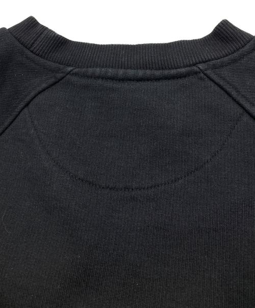 PRADA（プラダ）PRADA (プラダ) プリンテッドコットンフリースクルーネックスウェットシャツ ブラック サイズ:Sの古着・服飾アイテム