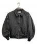 MONKEY TIME（モンキータイム）の古着「OCTA ビンテージライク タフタ ボンバー ジャケット」｜ブラック