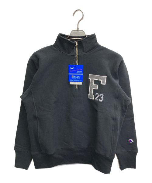 Champion（チャンピオン）Champion (チャンピオン) ハーフジップスウェットシャツ 24FW ブラック サイズ:L 未使用品の古着・服飾アイテム