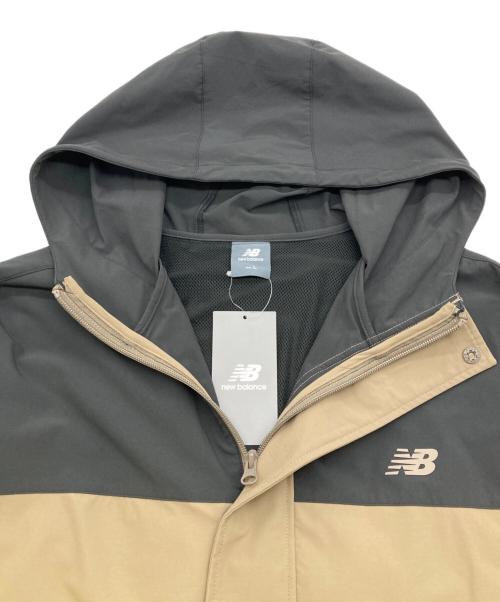 NEW BALANCE（ニューバランス）NEW BALANCE (ニューバランス) ストレッチナイロンマウンテンパーカー グレー×ブラック サイズ:Lの古着・服飾アイテム