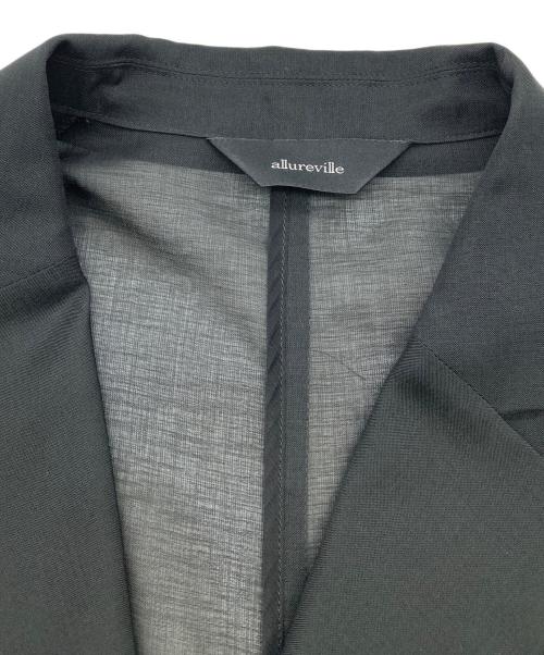 allureville（アルアバイル）allureville (アルアバイル) ワルツシアーオーガンジャケット ブラック サイズ:2の古着・服飾アイテム
