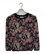 MULLERミューラー）の古着「花柄ニット」｜レッド×ブラック