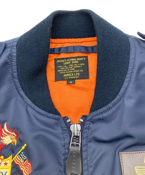 AVIREX（アヴィレックス）AVIREX (アヴィレックス) L-2 5th AIR FORCE フライト ジャケット ネイビー サイズ:XLの古着・服飾アイテム
