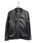 nano・universe（ナノ・ユニバース）の古着「WONDER LIGHT LEATHER シングルライダースジャケット」｜ブラック