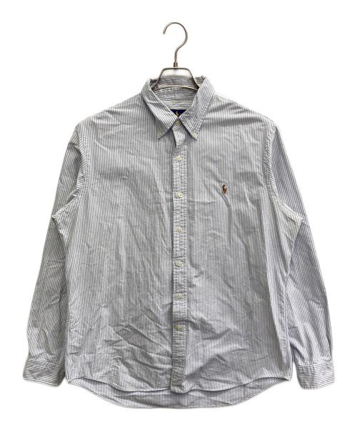 POLO RALPH LAUREN（ポロ・ラルフローレン）POLO RALPH LAUREN (ポロ・ラルフローレン) ストライプシャツ ブルー サイズ:Lの古着・服飾アイテム