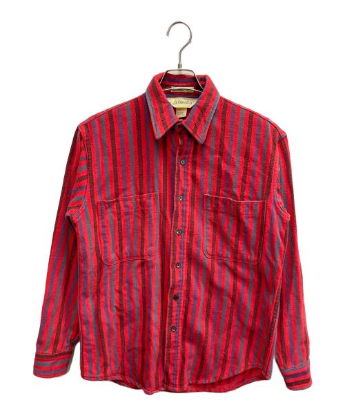 big mac（ビッグマック）BIG MAC (ビッグマック) ST JOHN'S BAY (セントジョンズベイ) フランネルシャツ レッド サイズ:Mの古着・服飾アイテム