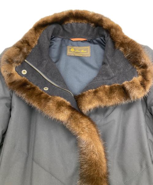 LORO PIANA（ロロピアーナ）LORO PIANA (ロロピアーナ) ミンクファー中綿コート ネイビー サイズ:42の古着・服飾アイテム