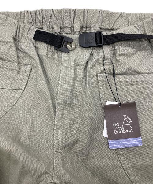 go slow caravan（ゴースローキャラバン）go slow caravan (ゴースローキャラバン) ストレッチキャンバス イージーパンツ ベージュ サイズ:3の古着・服飾アイテム