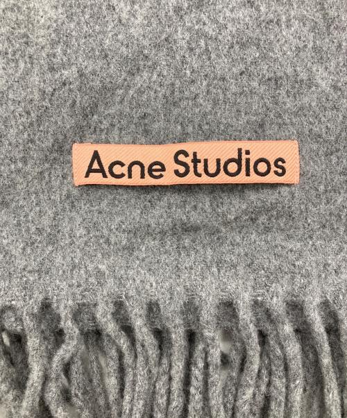 Acne studios（アクネ ストゥディオス）Acne studios (アクネ ストゥディオス) ウールマフラー グレーの古着・服飾アイテム