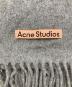 Acne studios (アクネ ストゥディオス) ウールマフラー グレー：6000円