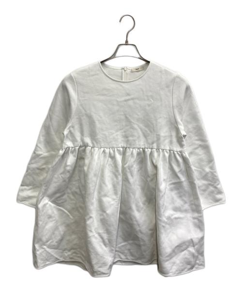 YORI（ヨリ）yori (ヨリ) チュニックカットソー ホワイト サイズ:Fの古着・服飾アイテム