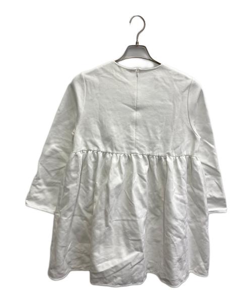 YORI（ヨリ）yori (ヨリ) チュニックカットソー ホワイト サイズ:Fの古着・服飾アイテム